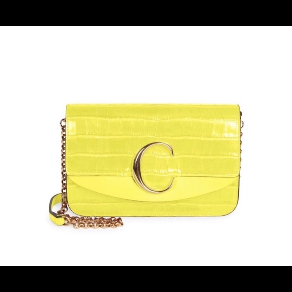 Chloe Embossed “C” Joyful Yellow bag.